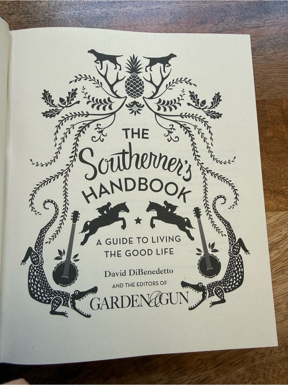 The Southerner's Handbook - Navy Blue & Orange Decorative Hardcover - Picture 3 of 4